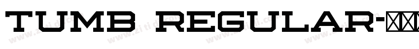 Tumb Regular字体转换